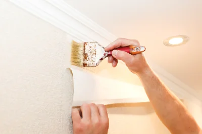 Pose de papier peint à la Ferté — revêtements muraux et toiles de verre